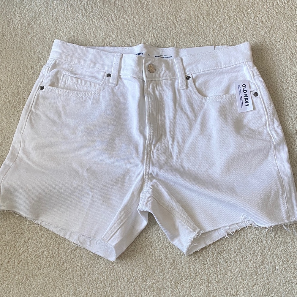Old Navy Women's White Jean Shorts 6